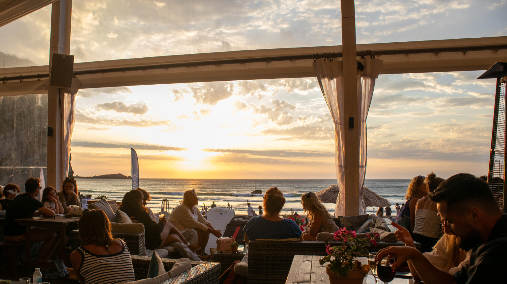 Lusty Glaze beach view