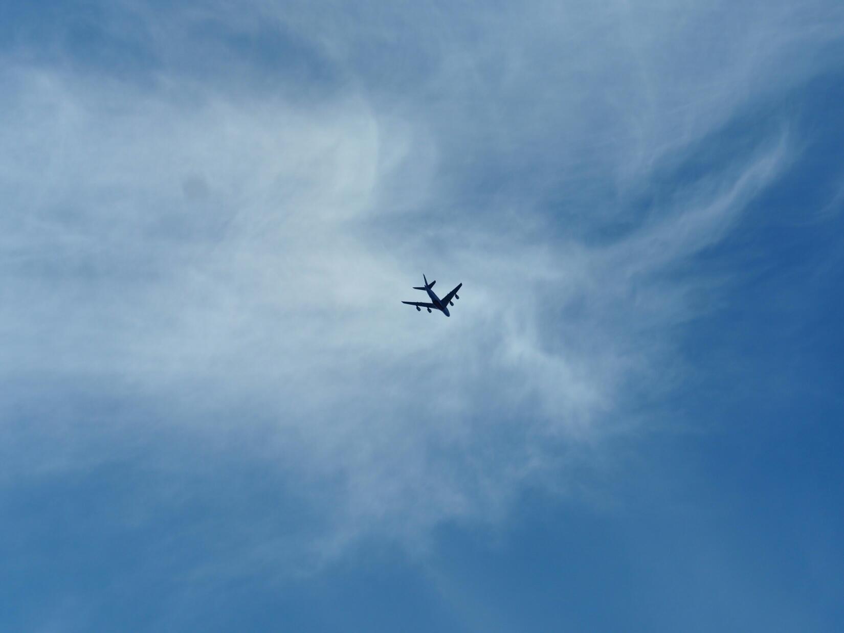 Plane from below