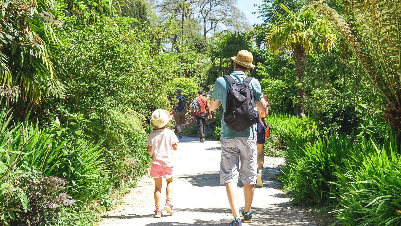 Families at the Lost Gardens of Heligan