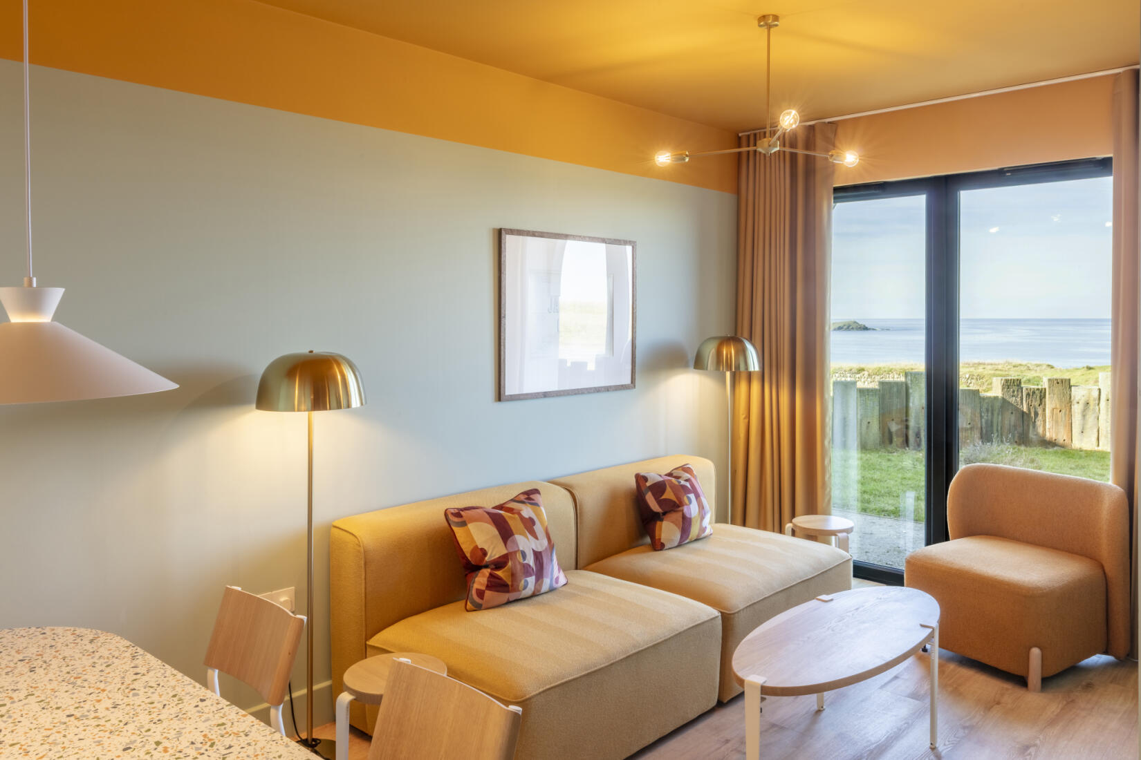 Accessible large studio living area view