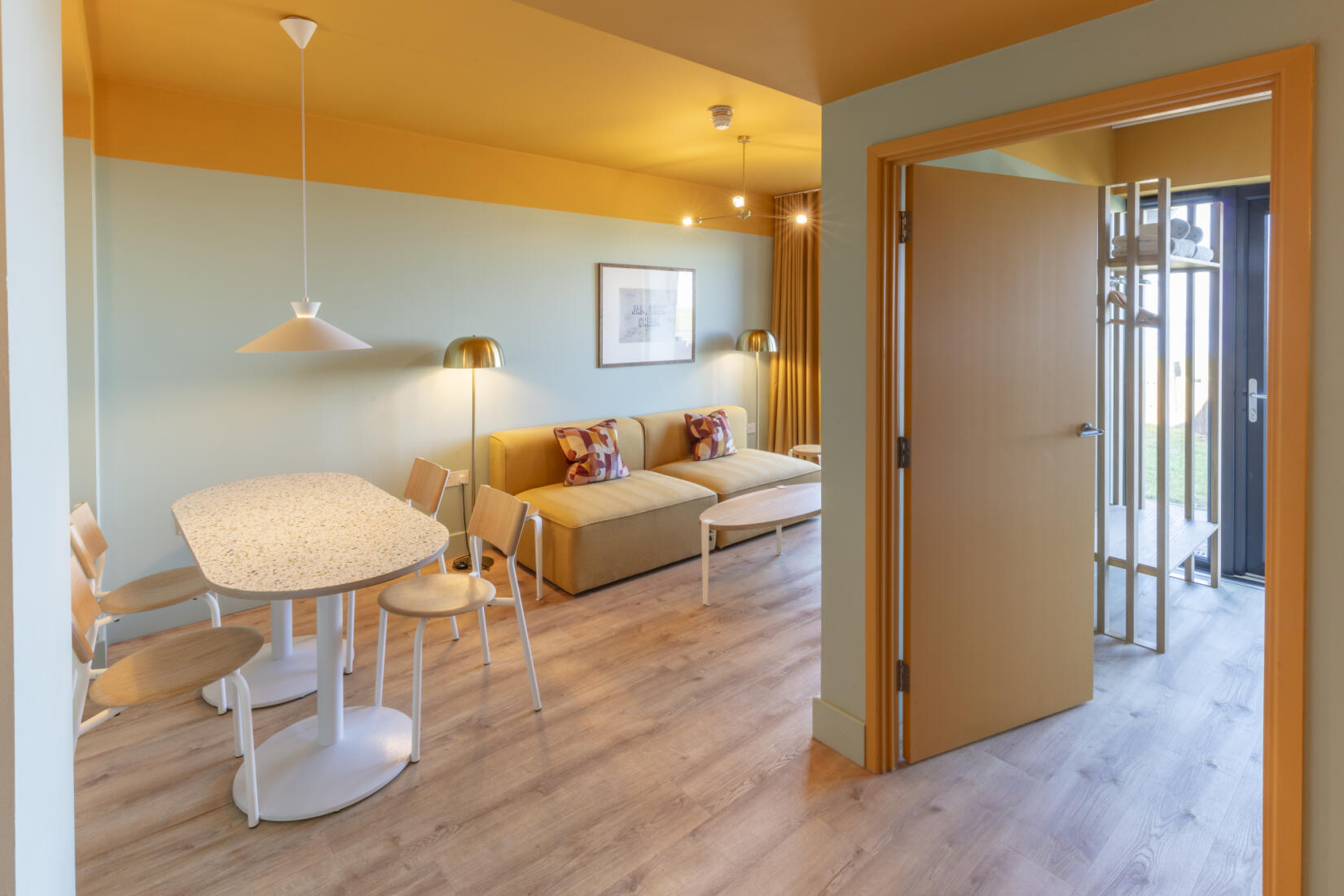 Accessible large studio living area